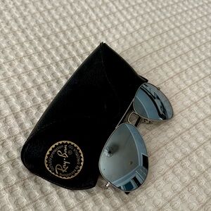 Rayban mirrored aviator sunglasses